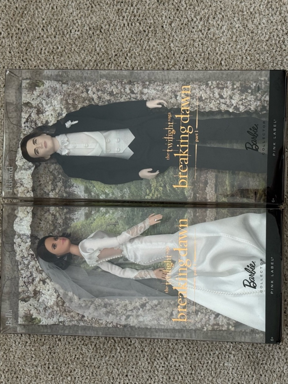 NEW IN THE BOX Barbie Breaking Dawn Bella & Edward Wedding Doll Set